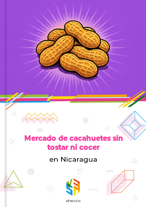 Mercado de cacahuetes sin tostar ni cocer en Nicaragua