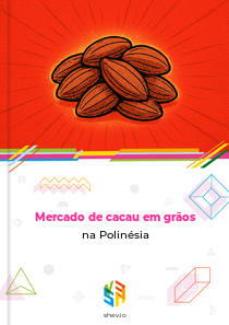 Mercado de cacau em grãos na Polinésia