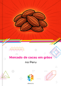 Mercado de cacau em grãos no Peru
