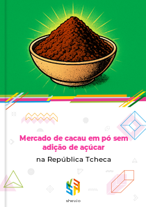Mercado de cacau em pó sem adição de açúcar na República Tcheca