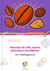 Mercado de café, cascas, películas e sucedâneos em Madagascar