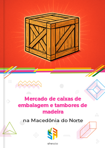 Mercado de caixas de embalagem e tambores de madeira na Macedônia do Norte