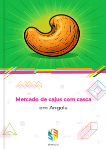 Mercado de cajus com casca em Angola