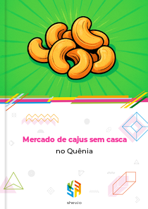 Mercado de cajus sem casca no Quênia
