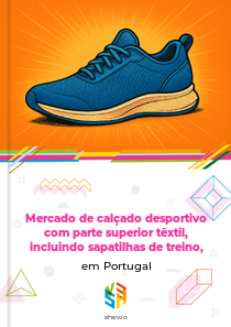 Mercado de calçado desportivo com parte superior têxtil, incluindo sapatilhas de treino, em Portugal