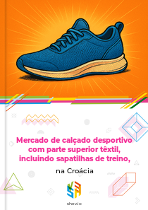 Mercado de calçado desportivo com parte superior têxtil, incluindo sapatilhas de treino, na Croácia