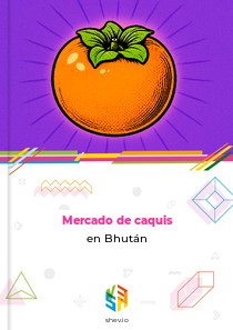 Mercado de caquis en Bhután