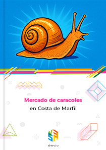 Mercado de caracoles en Costa de Marfil