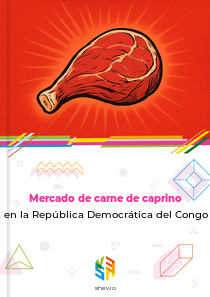 Mercado de carne de caprino en la República Democrática del Congo