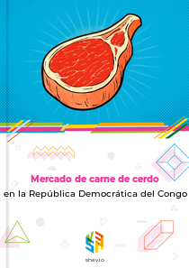 Mercado de carne de cerdo en la República Democrática del Congo