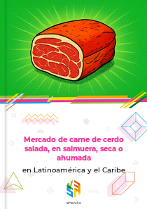 Mercado de carne de cerdo salada, en salmuera, seca o ahumada en Latinoamérica y el Caribe