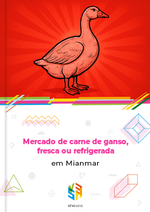 Mercado de carne de ganso, fresca ou refrigerada em Mianmar