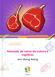 Mercado de carne de ovinos e caprinos em Hong Kong