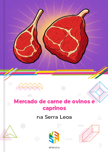 Mercado de carne de ovinos e caprinos na Serra Leoa