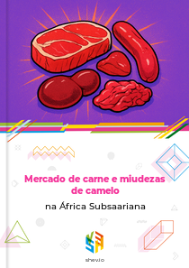 Mercado de carne e miudezas de camelo na África Subsaariana