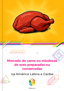 Mercado de carne ou miudezas de aves preparadas ou conservadas na América Latina e Caribe
