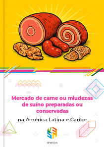 Mercado de carne ou miudezas de suíno preparadas ou conservadas na América Latina e Caribe