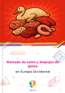 Mercado de carne y despojos de ganso en Europa Occidental