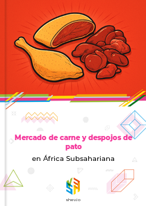 Mercado de carne y despojos de pato en África Subsahariana