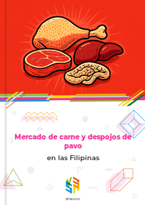 Mercado de carne y despojos de pavo en las Filipinas