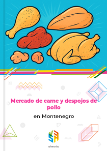 Mercado de carne y despojos de pollo en Montenegro