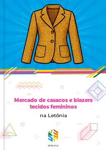 Mercado de casacos e blazers tecidos femininos na Letônia