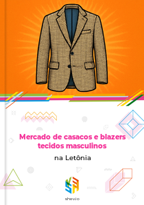 Mercado de casacos e blazers tecidos masculinos na Letônia
