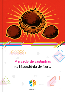 Mercado de castanhas na Macedônia do Norte