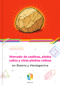 Mercado de castinas, piedra caliza y otras piedras calizas en Bosnia y Herzegovina