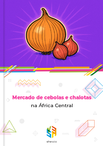 Mercado de cebolas e chalotas na África Central