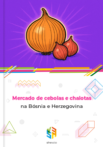Mercado de cebolas e chalotas na Bósnia e Herzegovina