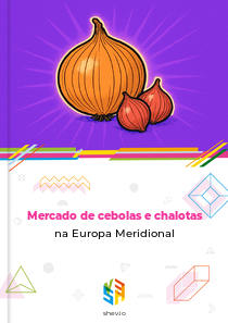 Mercado de cebolas e chalotas na Europa Meridional