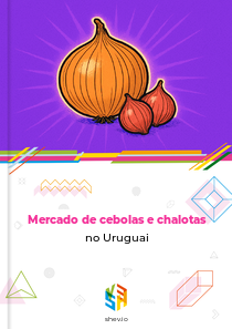 Mercado de cebolas e chalotas no Uruguai