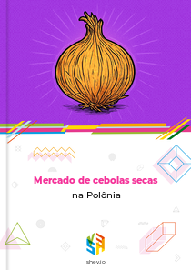 Mercado de cebolas secas na Polônia