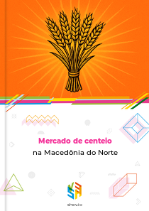Mercado de centeio na Macedônia do Norte
