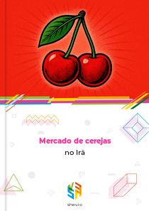 Mercado de cerejas no Irã