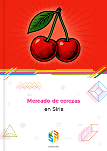 Mercado de cerezas en Siria