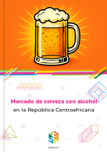 Mercado de cerveza con alcohol en la República Centroafricana