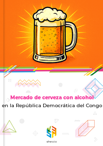 Mercado de cerveza con alcohol en la República Democrática del Congo