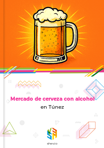 Mercado de cerveza con alcohol en Túnez