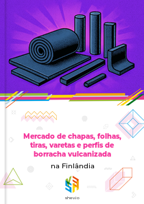 Mercado de chapas, folhas, tiras, varetas e perfis de borracha vulcanizada na Finlândia