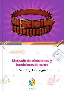 Mercado de cinturones y bandoleras de cuero en Bosnia y Herzegovina