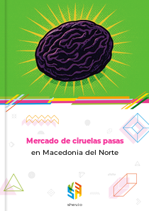 Mercado de ciruelas pasas en Macedonia del Norte