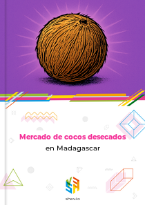 Mercado de cocos desecados en Madagascar