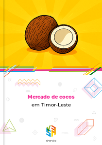 Mercado de cocos em Timor-Leste