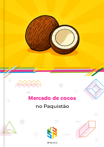Mercado de cocos no Paquistão