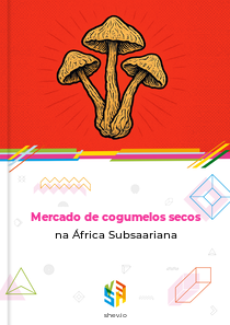 Mercado de cogumelos secos na África Subsaariana