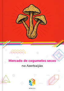 Mercado de cogumelos secos no Azerbaijão
