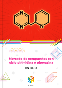 Mercado de compuestos con ciclo pirimidina o piperazina en Italia