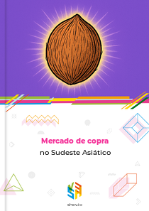 Mercado de copra no Sudeste Asiático